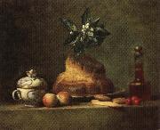 jean-Baptiste-Simeon Chardin The Brioche oil painting